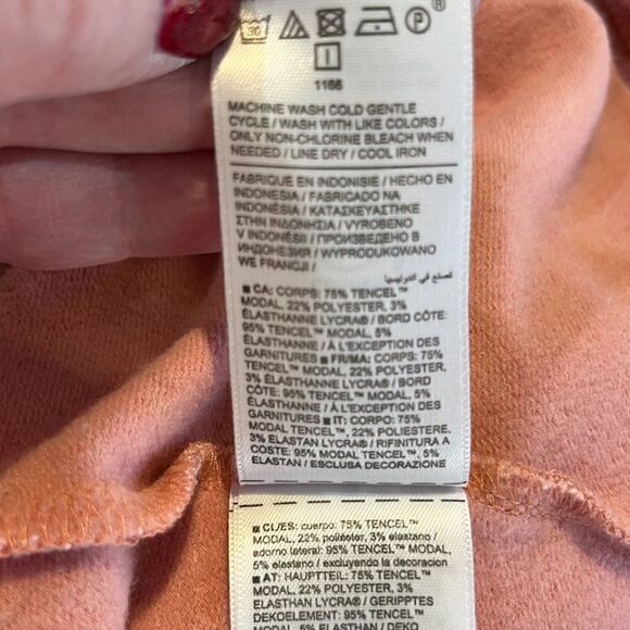 ATHLETA Apollo Crewneck Sweatshirt Conch Heathered Pink Women’s Size XS - Picture 9 of 11